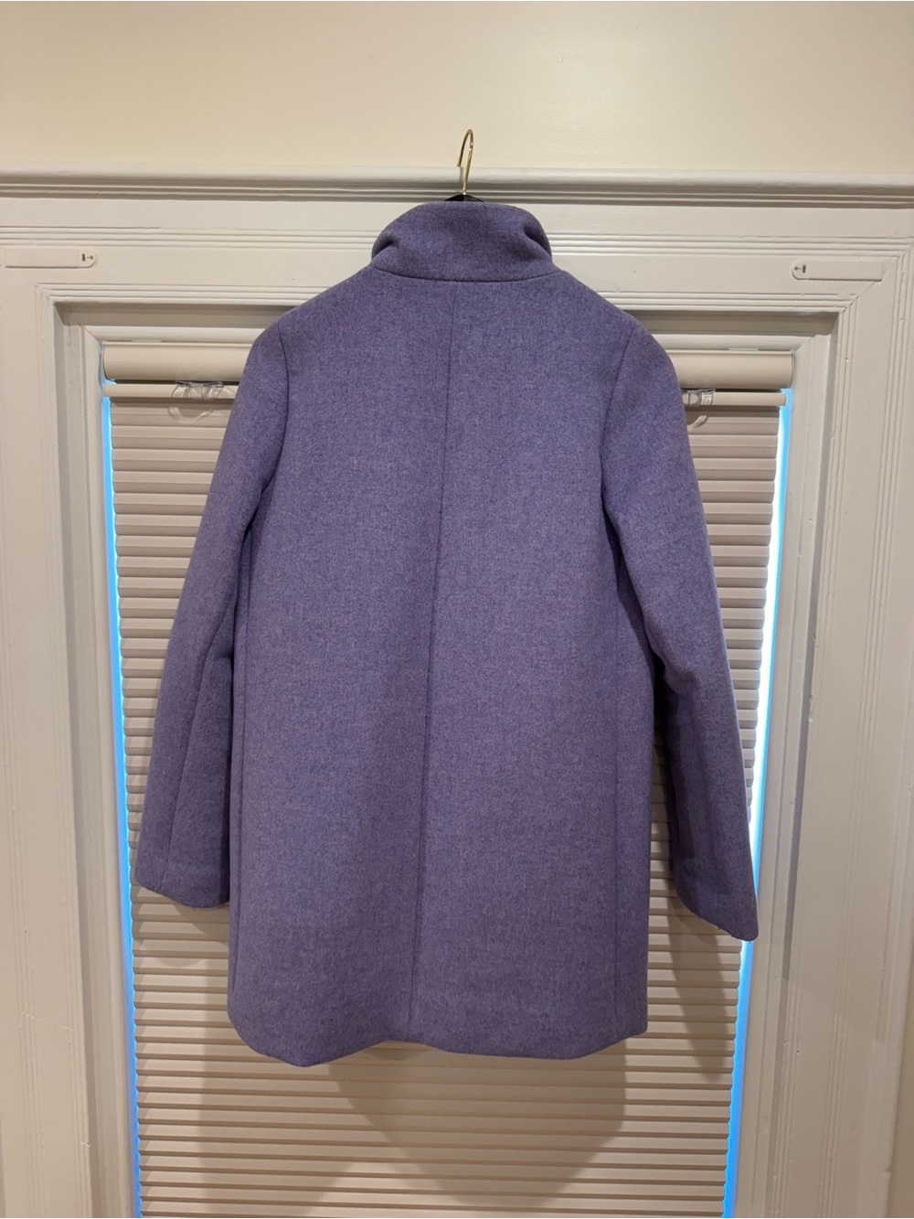 J. Crew Factory Cocoon Hyacinth Lilac Coat: Size 2 - Picture 3 of 5